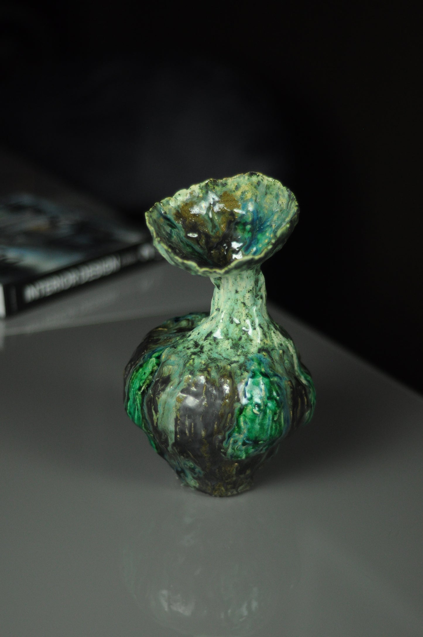 Handmade art Vase for dried flowers decor