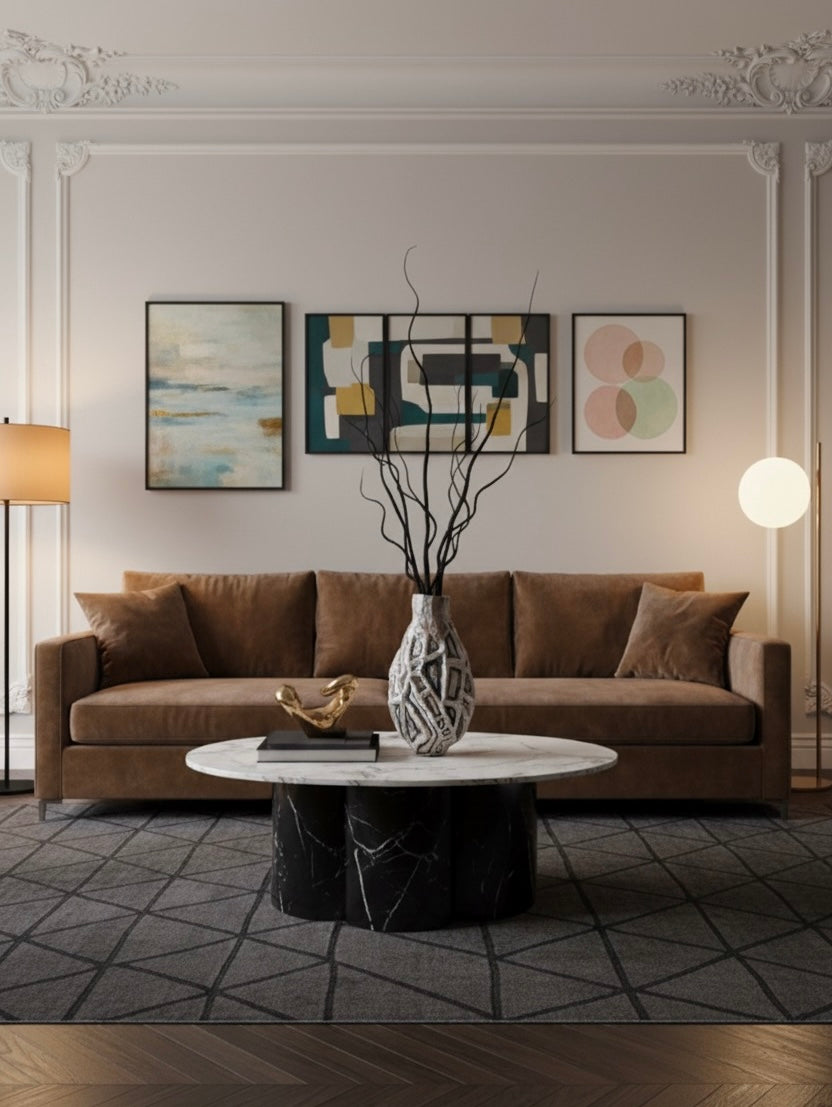 Sculpture Art vase BW