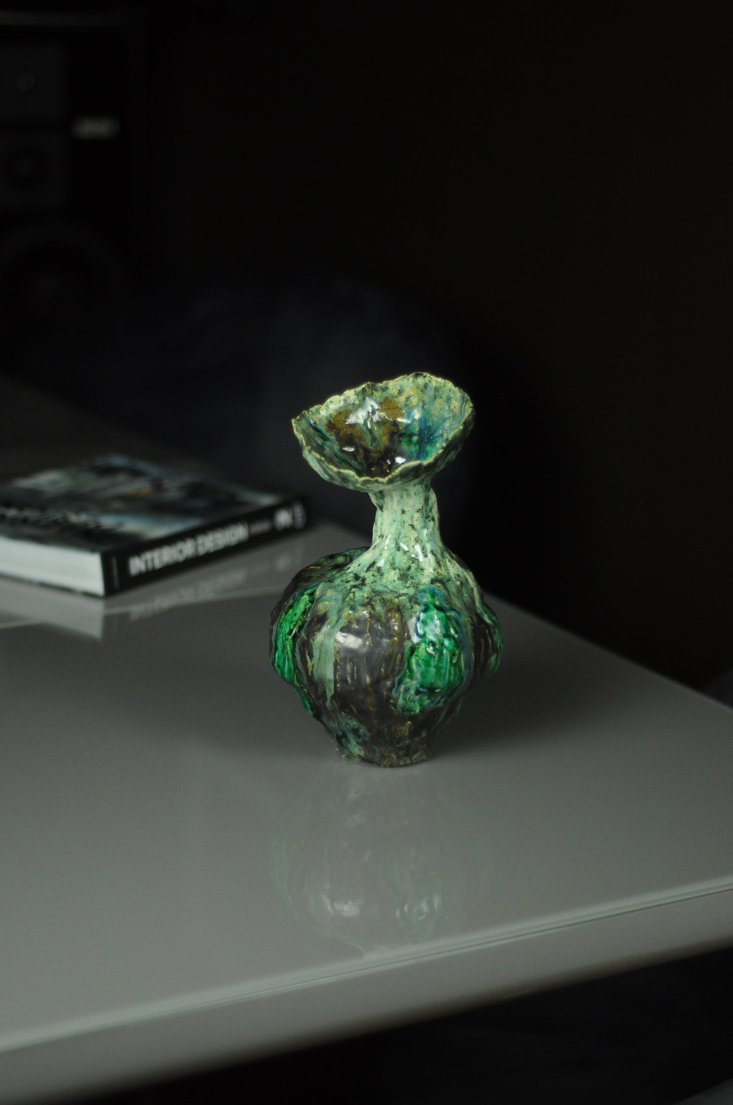 Handmade art Vase for dried flowers decor