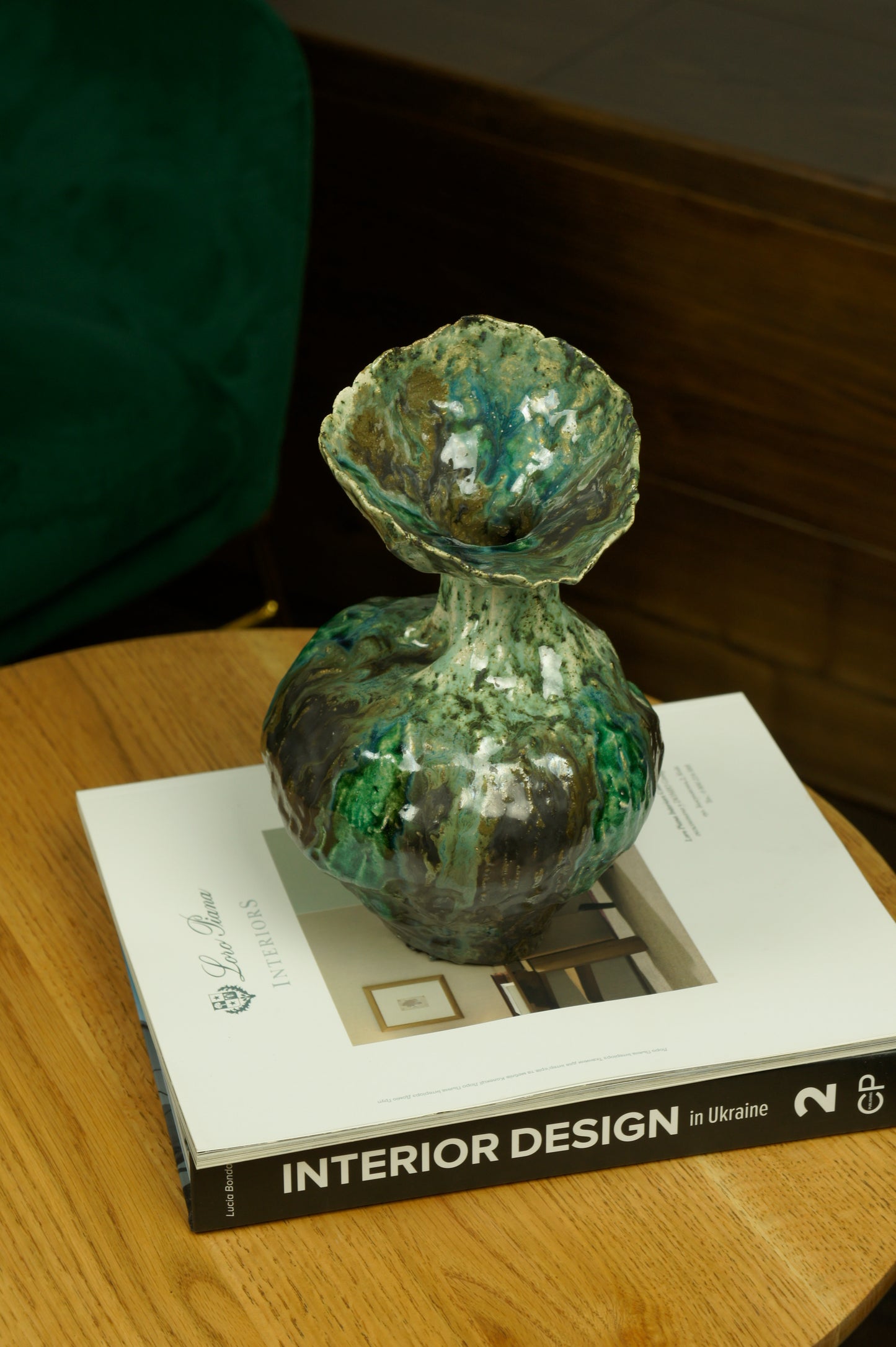 Handmade art Vase for dried flowers decor
