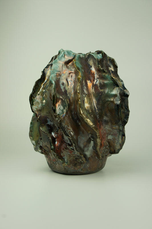 Ceramic art object Sirens. Raku