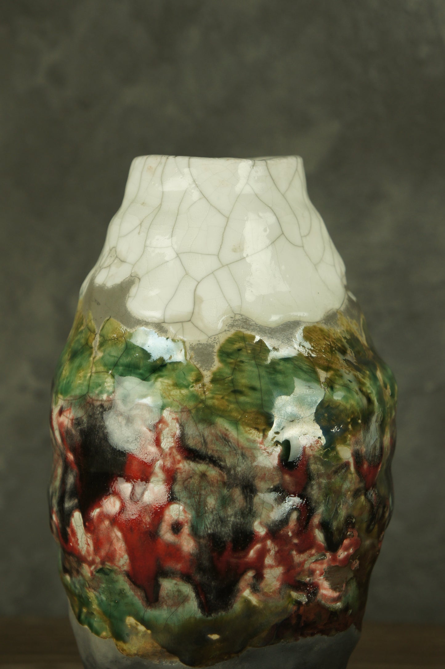 Ceramic vase in Ukrainian style