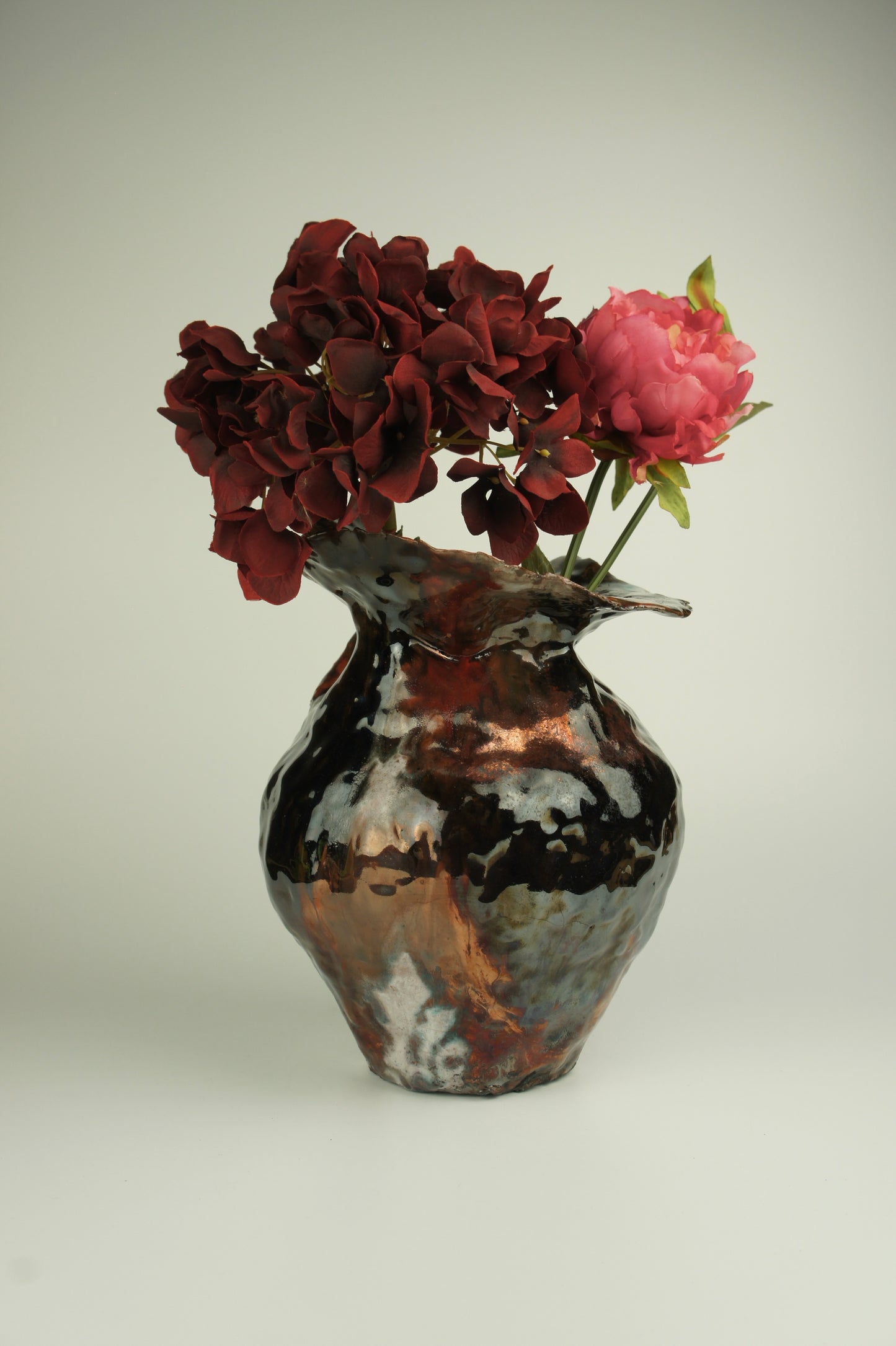 Vase. Raku firing