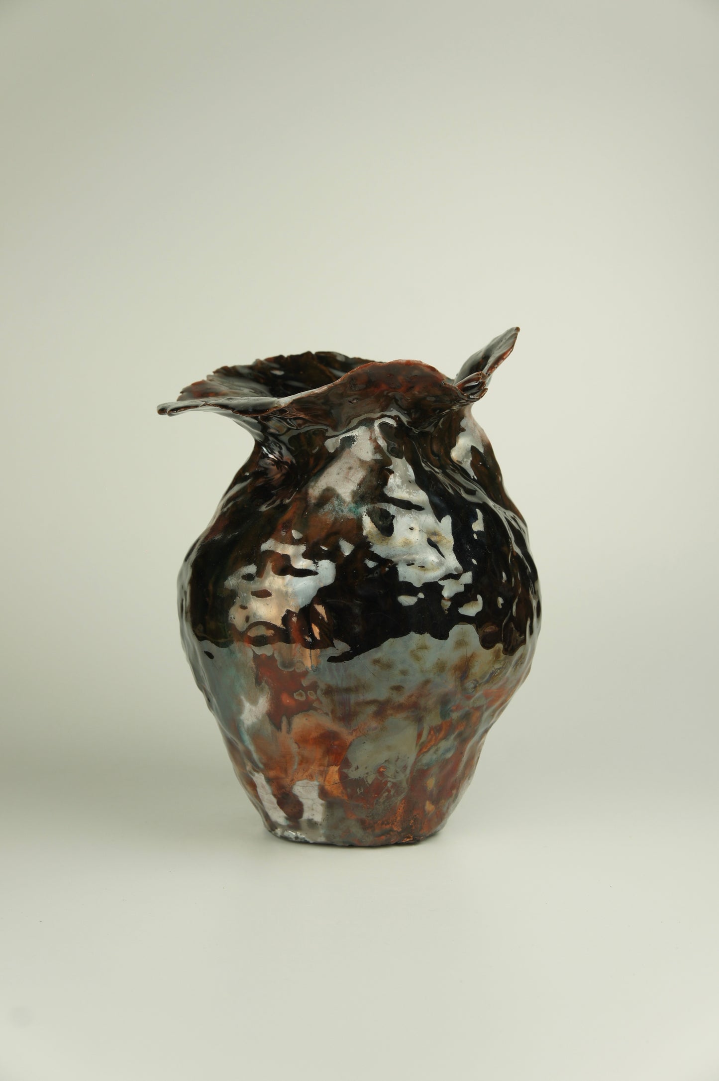 Vase. Raku firing