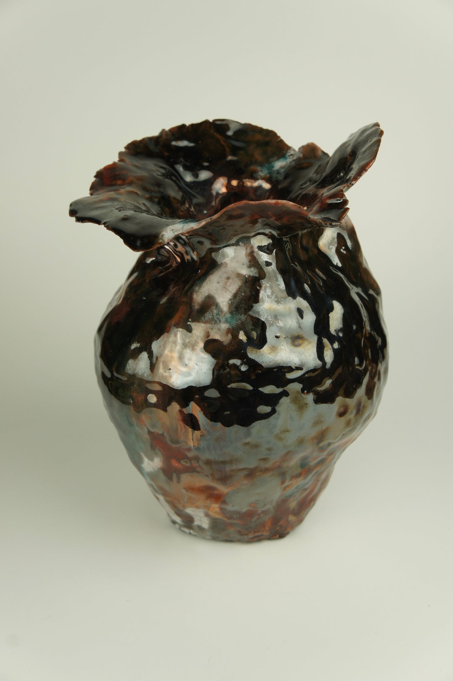 Vase. Raku firing