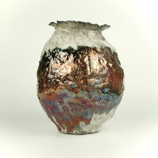 Vase. Raku firing