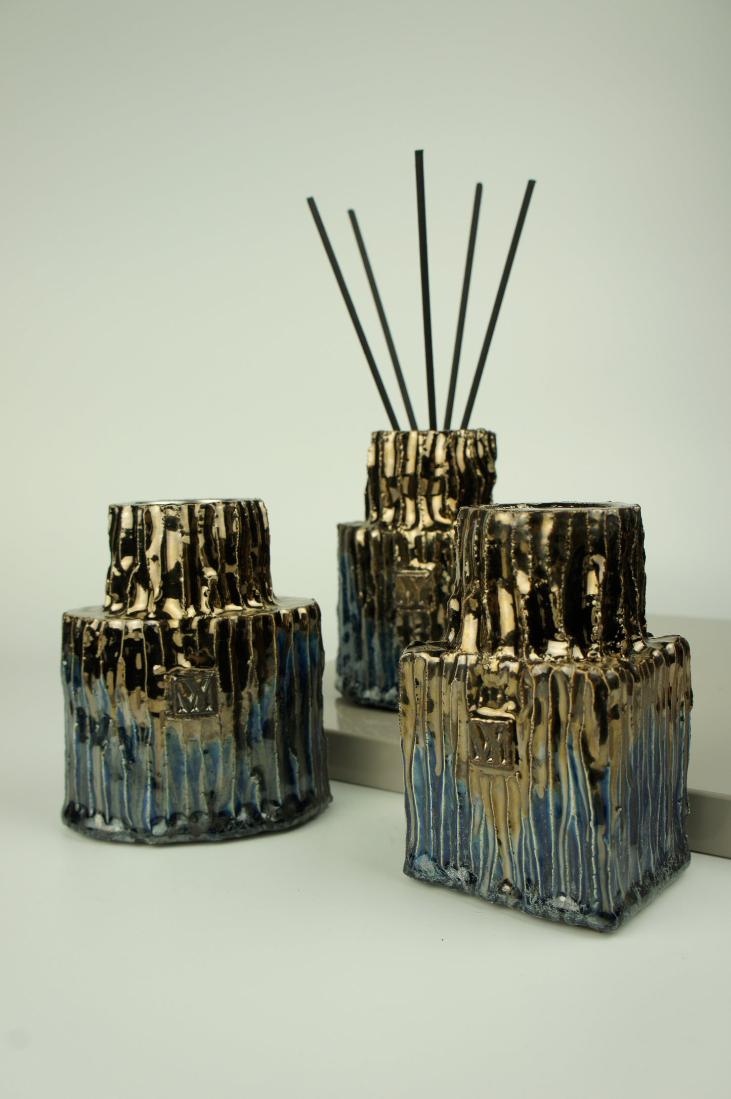 Set of three Ceramic diffusers for home fragrances - Hedonism collection