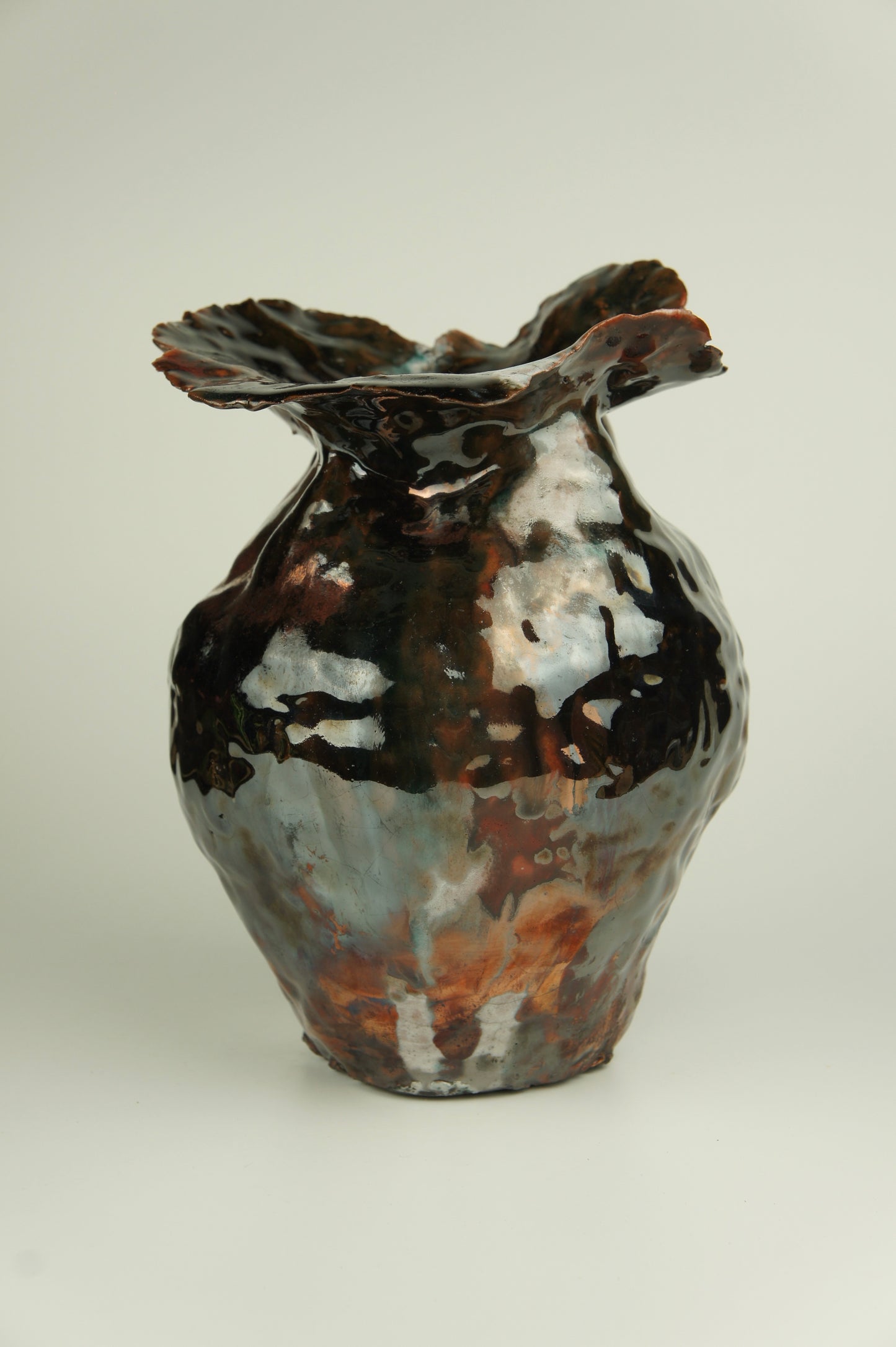 Vase. Raku firing