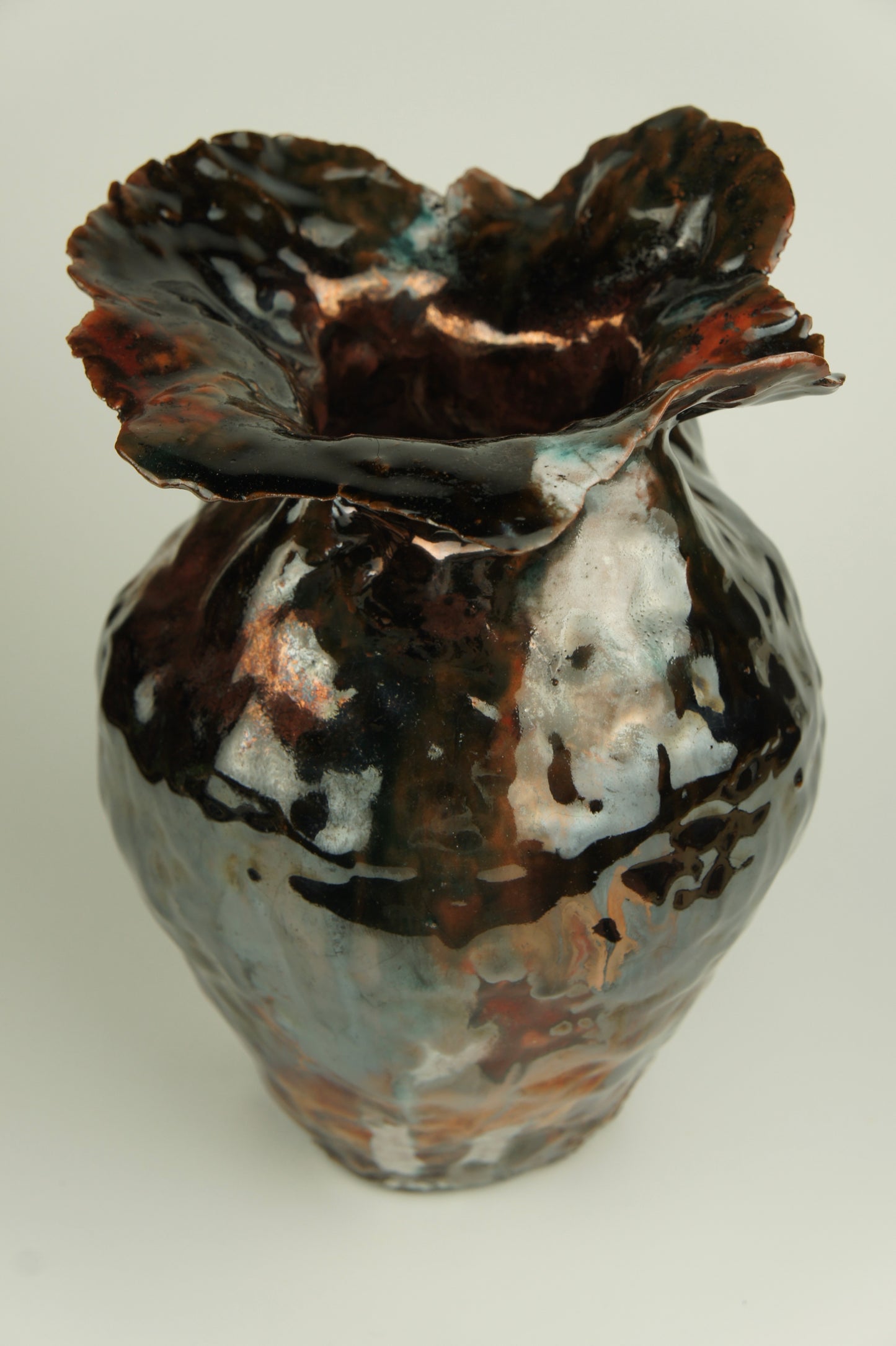 Vase. Raku firing