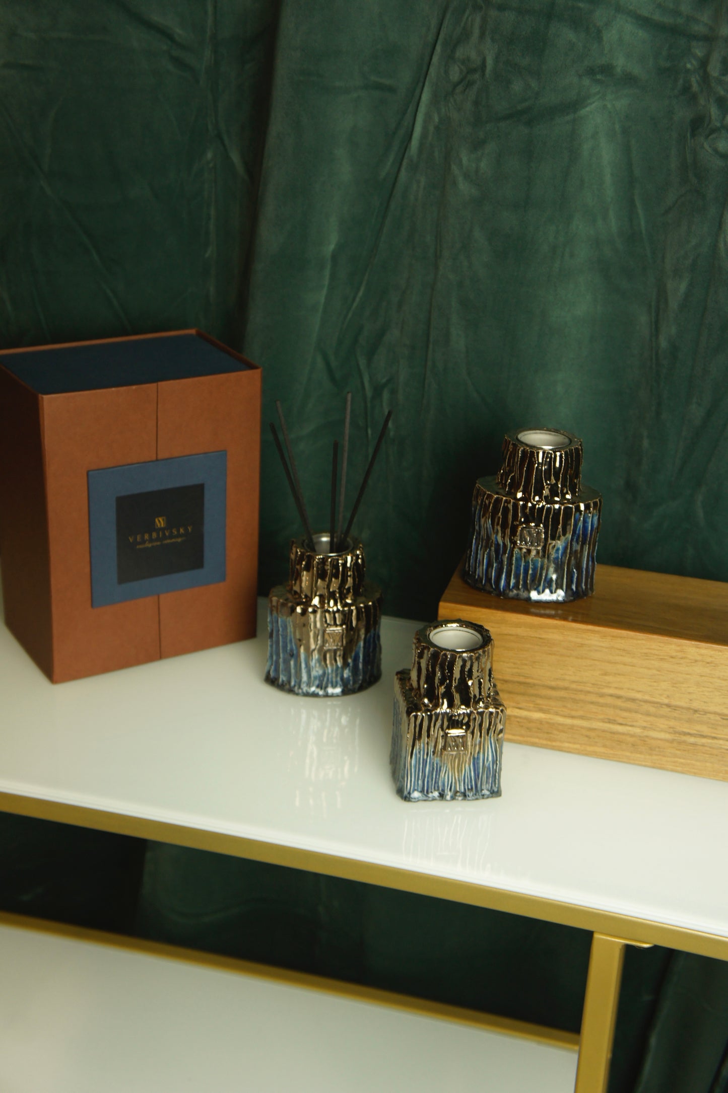 Set of three Ceramic diffusers for home fragrances - Hedonism collection